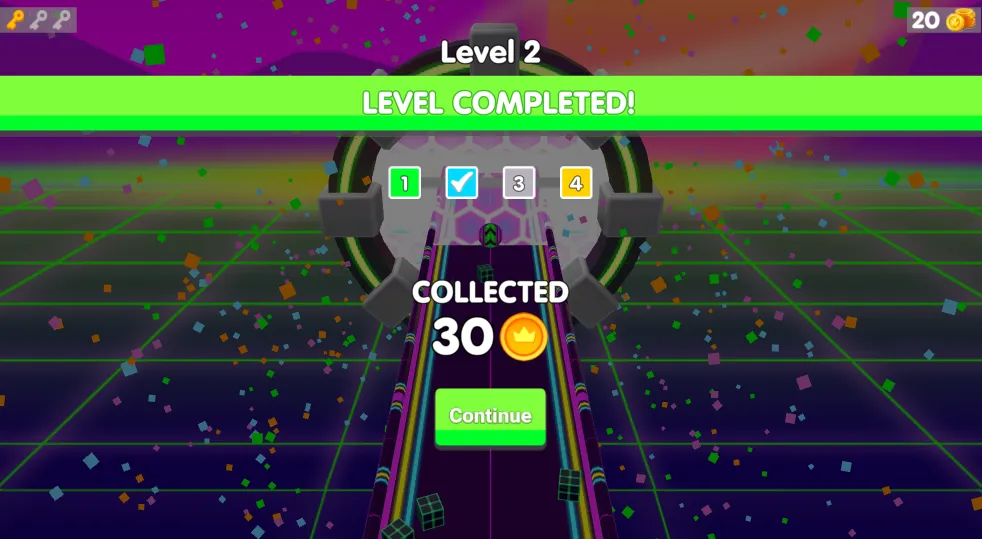 Ball Rolling gameplay screenshot 3 showing 음악 제작, 리듬 게임