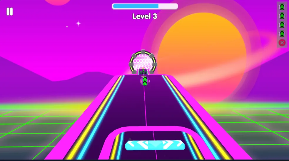 Ball Rolling gameplay screenshot 4 showing 음악 제작, 리듬 게임