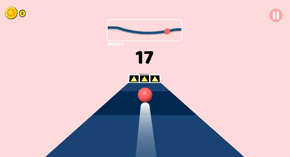 Color Road gameplay screenshot 2 showing 3D Games, Color Matching