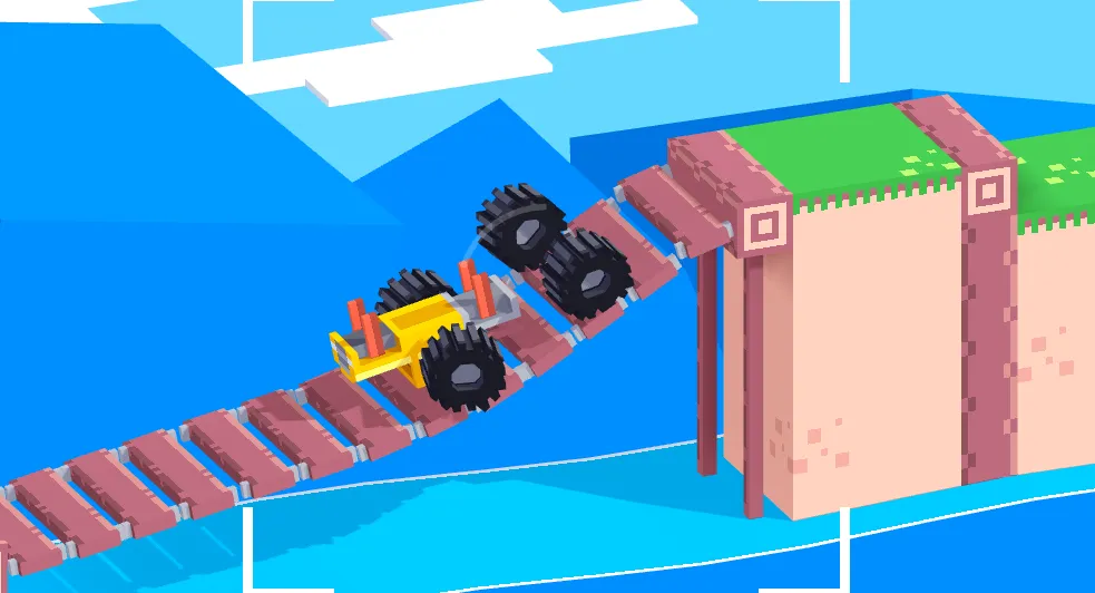 Drive Mad gameplay screenshot 3 showing car, driving