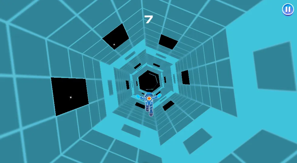 Electron Dash gameplay screenshot 2 showing skill, running