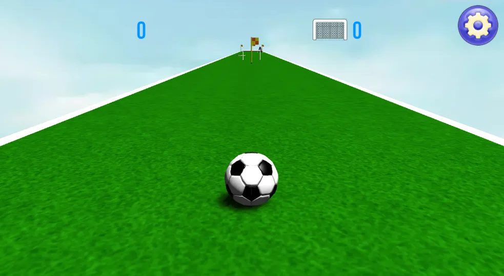 Slope Soccer gameplay screenshot 1 showing Sports, Football