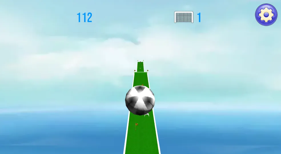 Slope Soccer gameplay screenshot 2 showing Sports, Football
