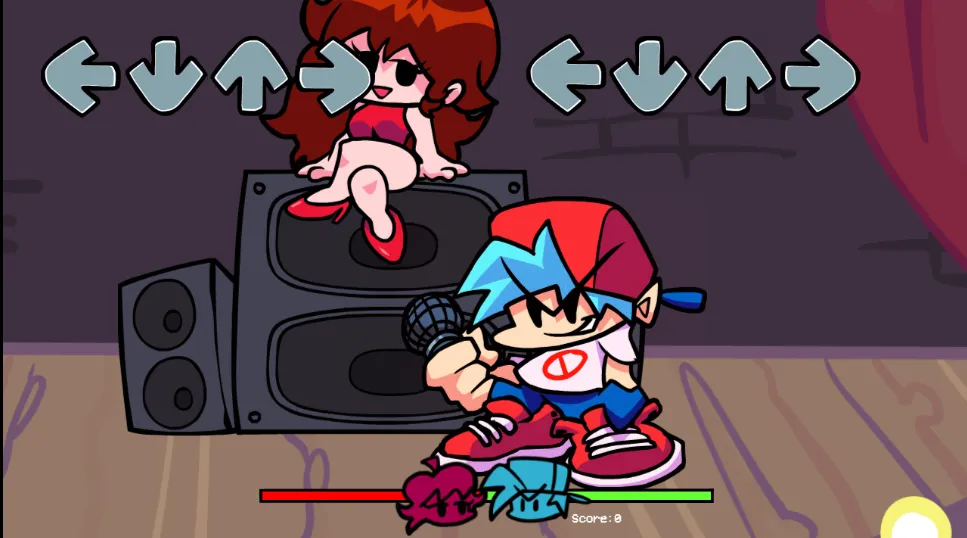Friday Night Funkin gameplay screenshot 3 showing Rhythm, Music