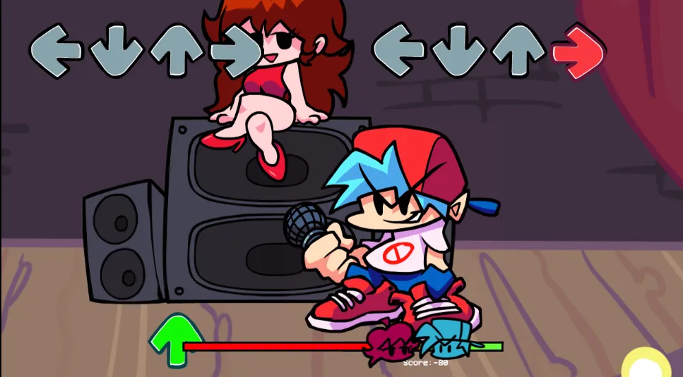 Friday Night Funkin gameplay screenshot 5 showing Rhythm, Music