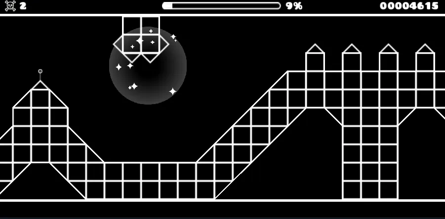 Geometry Arrow 2 gameplay screenshot 3 showing Geometry, Wave