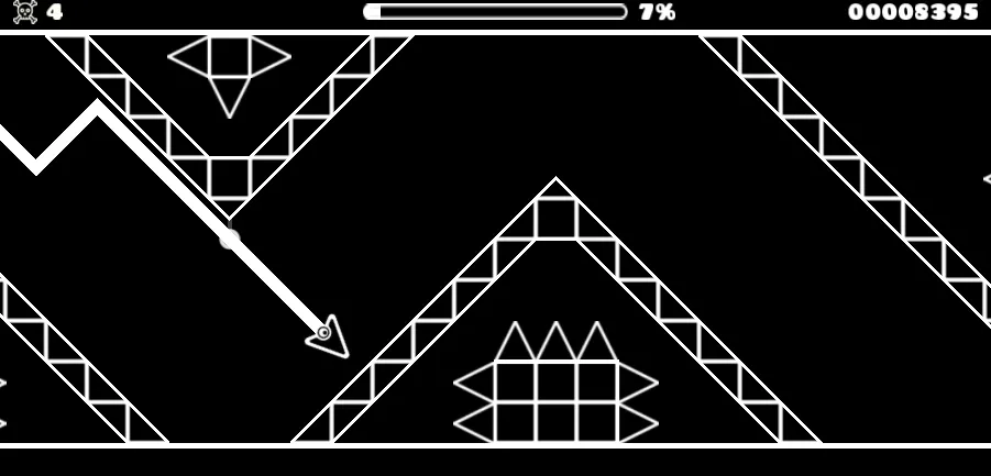 Geometry Arrow 2 gameplay screenshot 4 showing Geometry, Wave