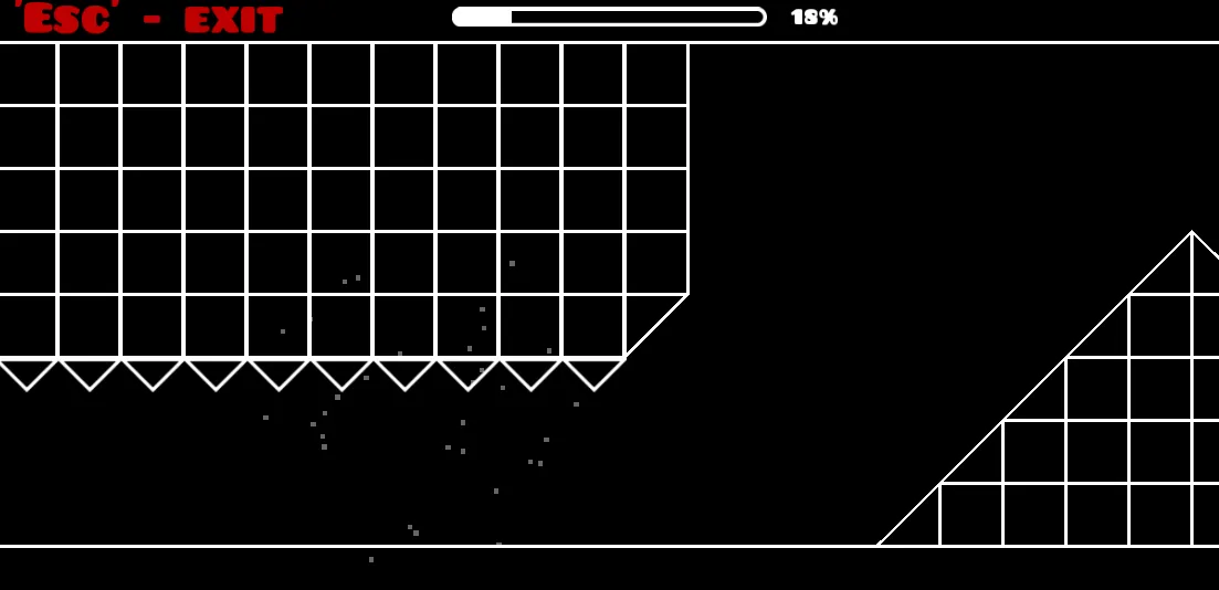 Geometry Arrow gameplay screenshot 3 showing geometry, wave mode