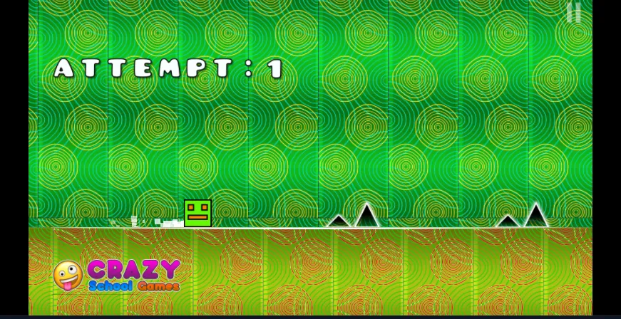 Geometry Dash CraZy gameplay screenshot 1 showing geometry, dash