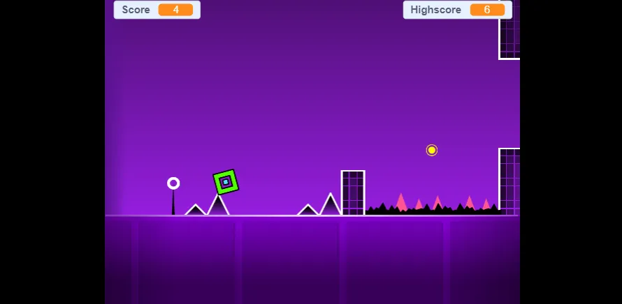 Geometry Dash Meltdown gameplay screenshot 5 showing geometry, dash