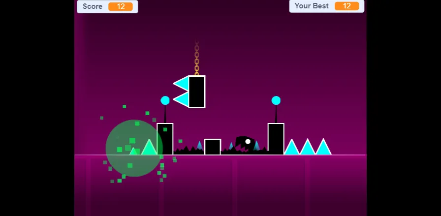 Geometry Dash SubZero gameplay screenshot 2 showing geometry, dash