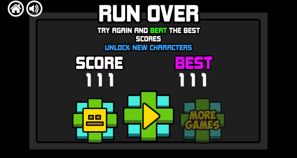 Geometry Neon Dash Rainbow gameplay screenshot 3 showing geometry, neon