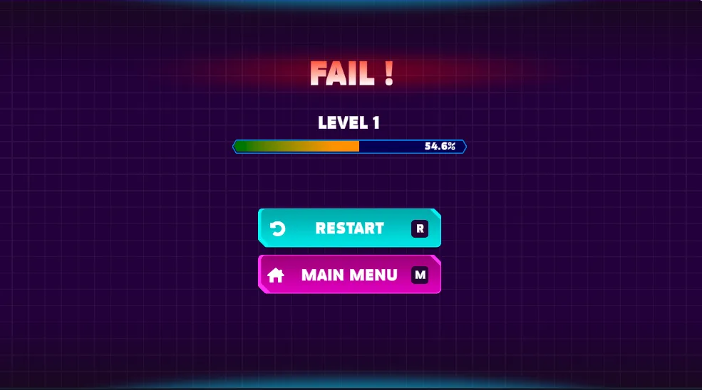 Geometry Vibes X-Ball gameplay screenshot 3 showing geometry, wave mode