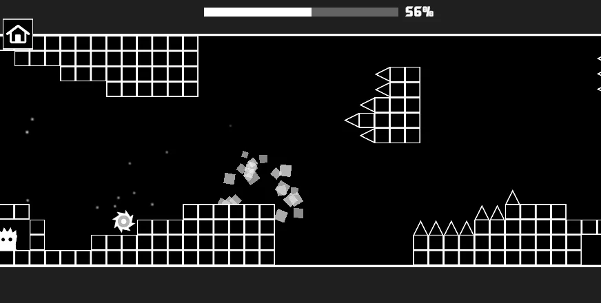 Italian Brainrot in Geometry Dash gameplay screenshot 5 showing geometry, wave mode