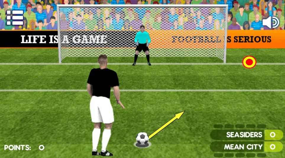 Penalty Shooters 2 gameplay screenshot 3 showing Football, Penalty