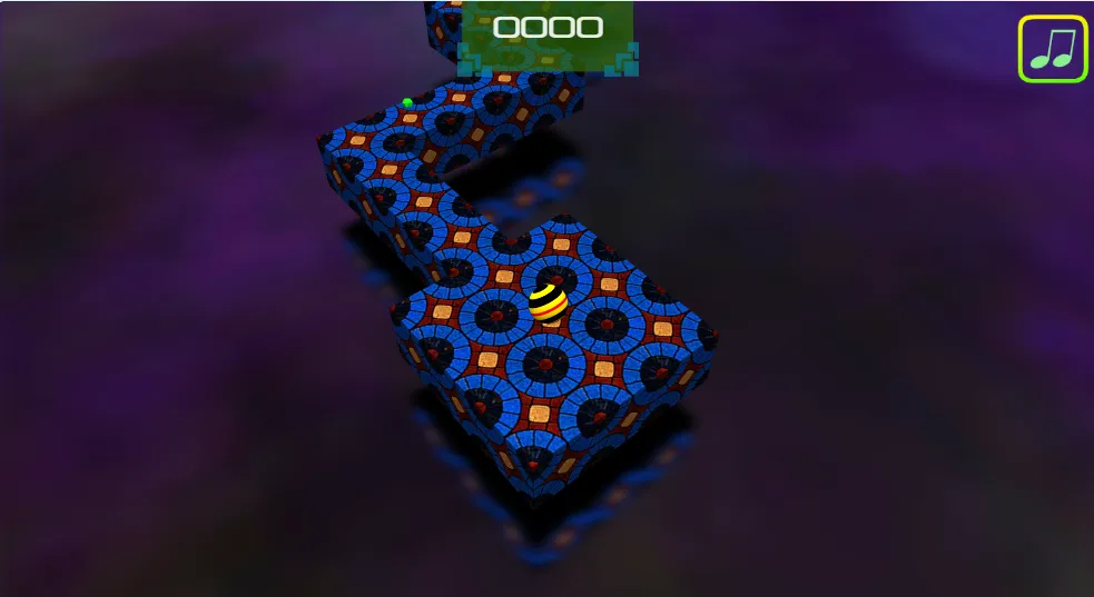 Rolling Ball 3D gameplay screenshot 2 showing Ball Rolling, 3D Games