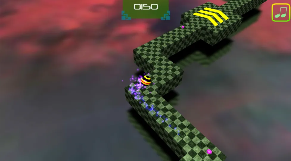 Rolling Ball 3D gameplay screenshot 3 showing Ball Rolling, 3D Games
