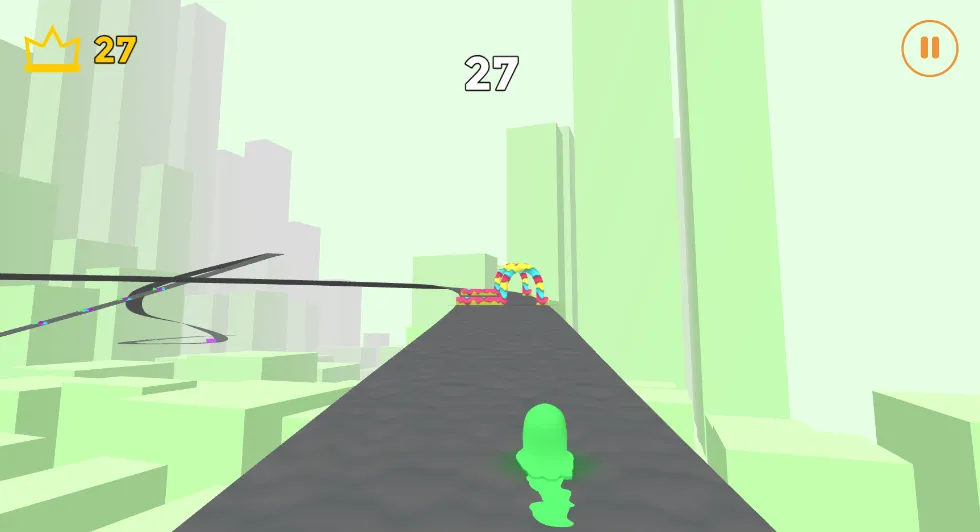 Slime Road gameplay screenshot 3 showing Arcade, Endless