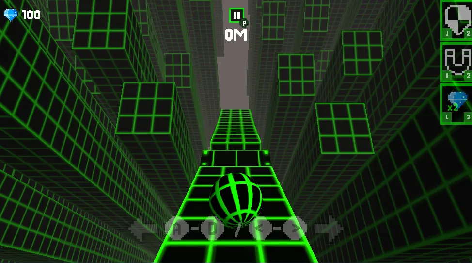 Slope 3D gameplay screenshot 2 showing 3D, Endless Runner