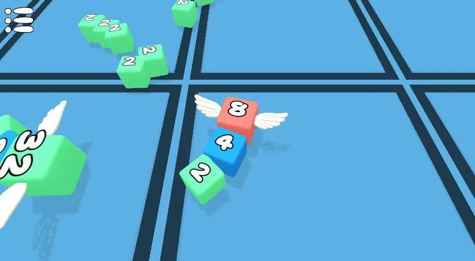 Snake 2048.io gameplay screenshot 2 showing 2048, Snake